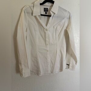 Express White Long Sleeve Dress Shirt